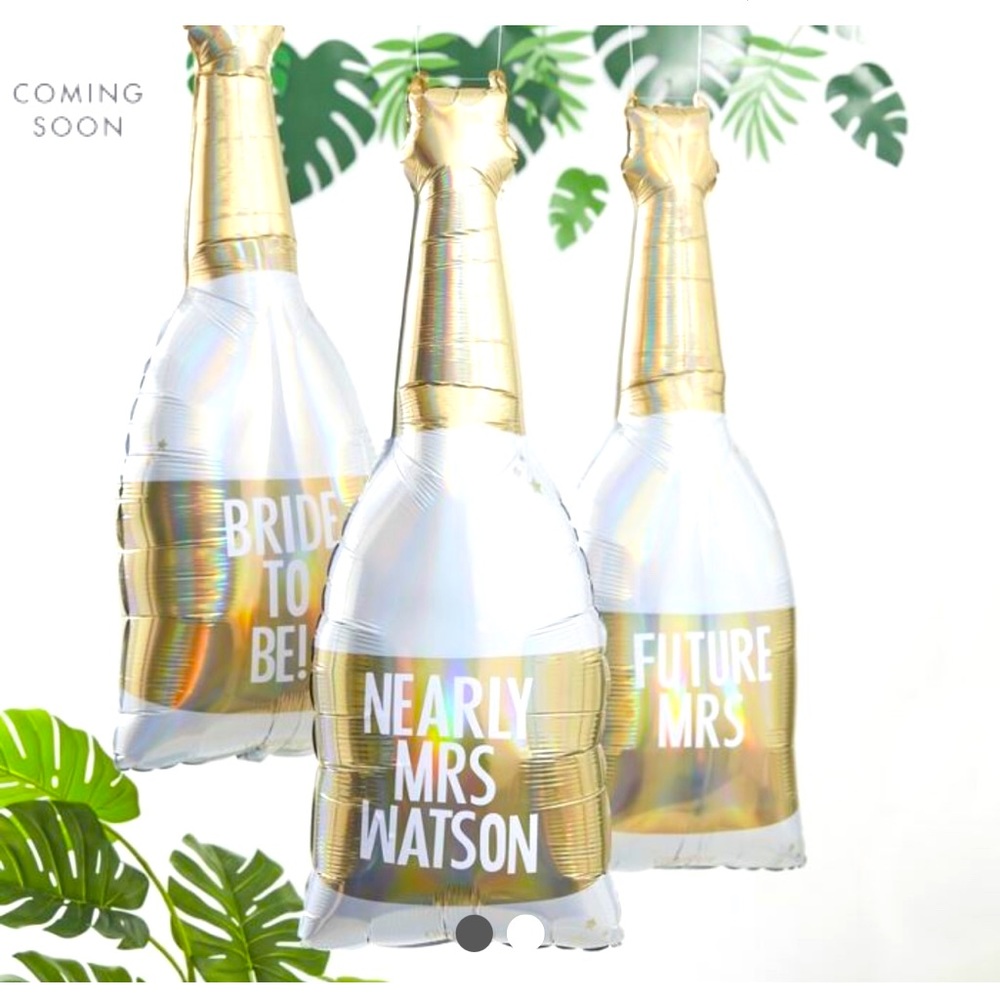 GINGER RAY Foil Champagne Balloon Bridal Bach Bash